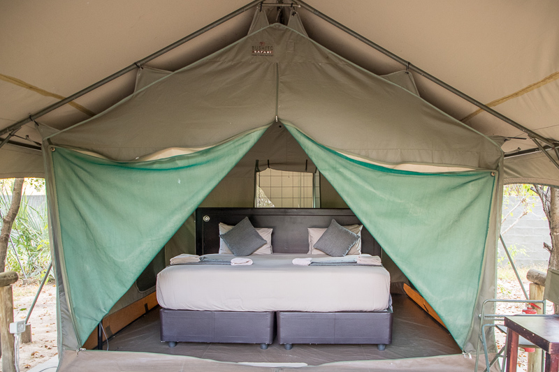 The en-suite tents include